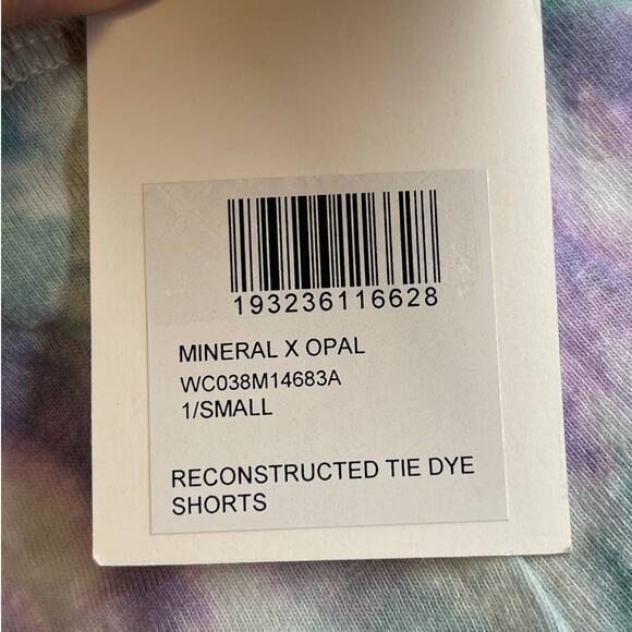 John Elliott Mineral x Opal Reconstructed Tie Dye Shorts NWT Size 1 Small - Picture 11 of 11